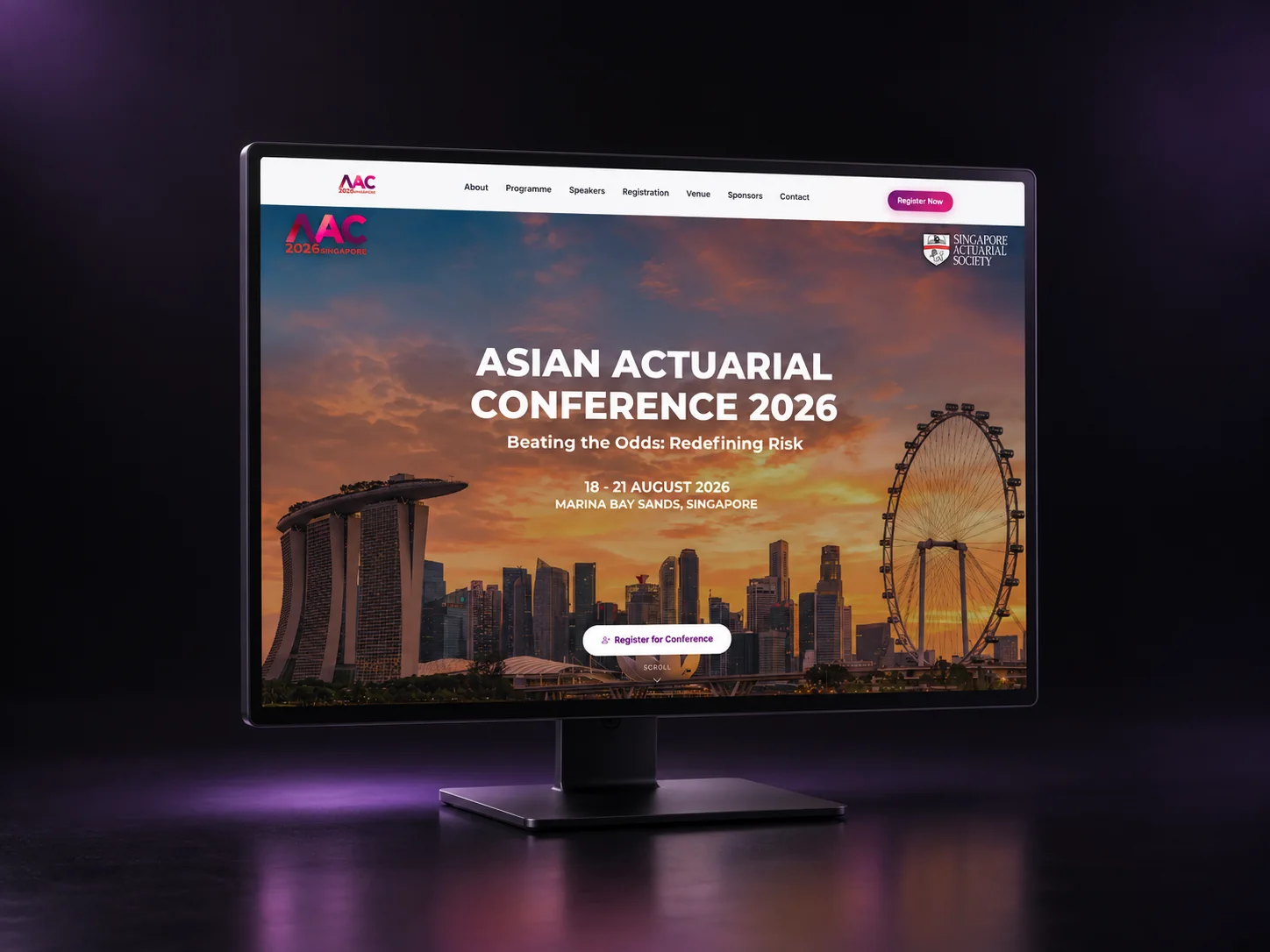 Asian Actuarial Conference 2026 — SingIndustry portfolio visual